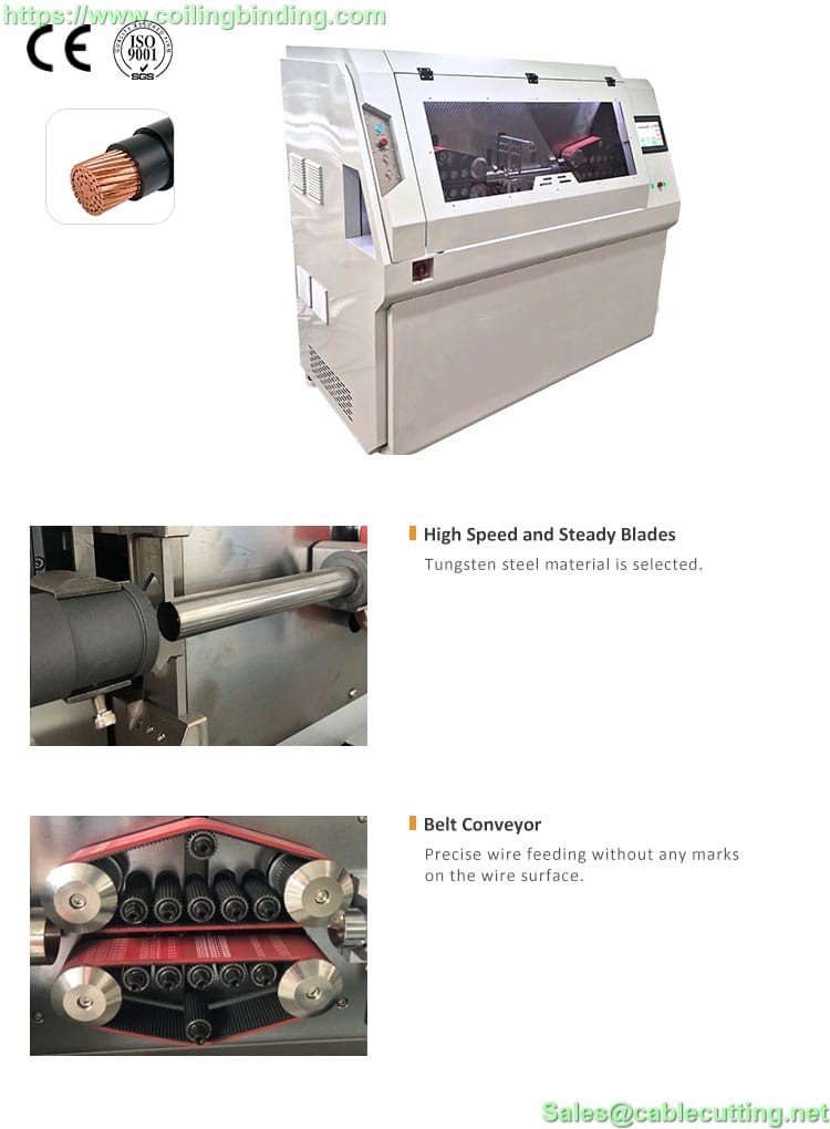  heavy duty cable cable stripping and cutting machine, wire stripper, cable cut and strip machine 