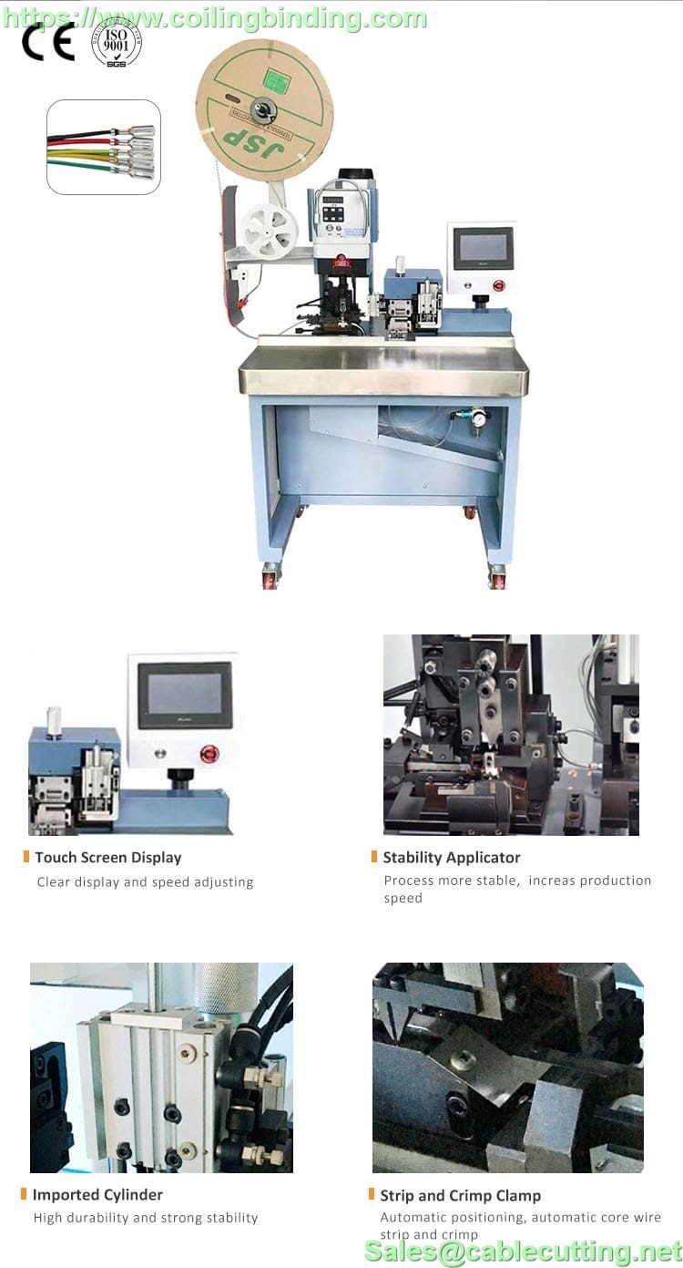  Wire Stripping Crimping Terminal, Crimping Terminal Machine, Cable Strip And Crimp Equipment, Multi-core Cablestripping Crimping Machine, Cable Inner Wires Stripping Crimping Machine, Inner Wires Stripping Crimping Machine