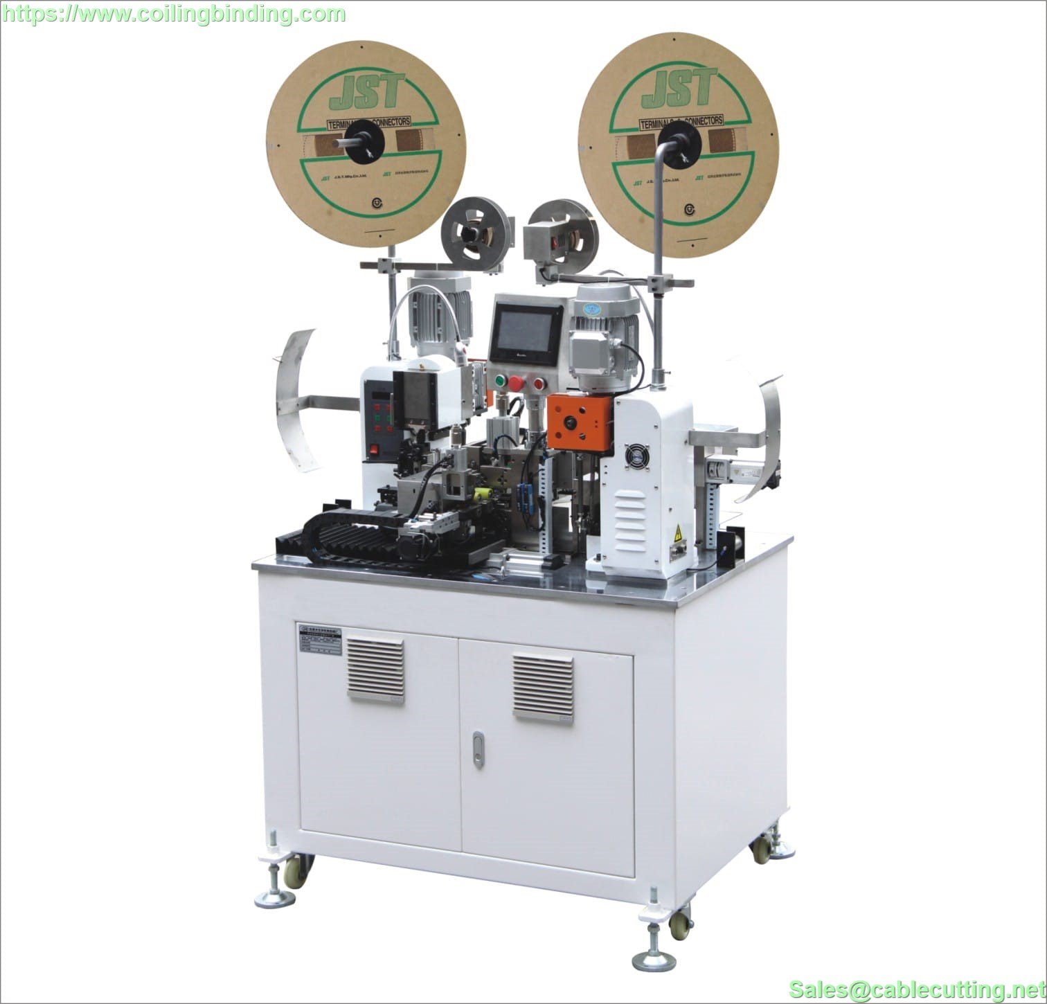 flat cable crimping machine, ribbon cable crimping machine, double head ribbon cable crimping machine