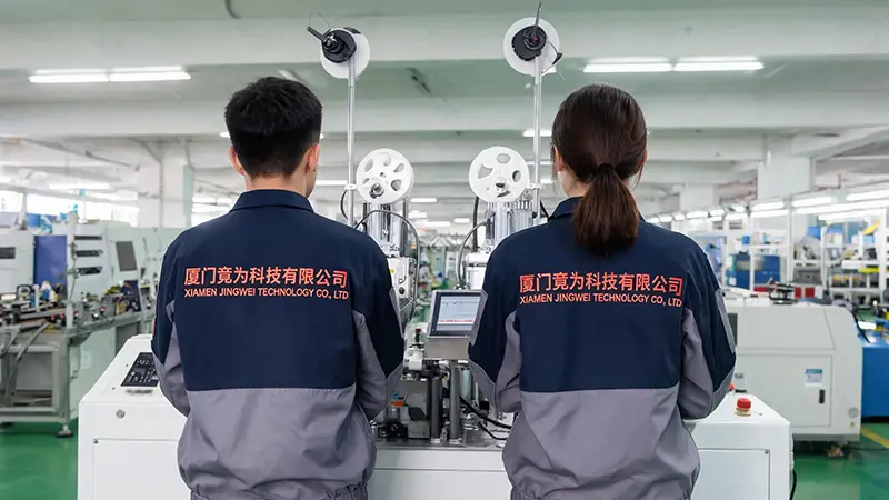 Η XIAMEN JINGWEI Technology βελτιώνει την παραγωγική αποδοτικότητα με τη νέα αυτόματη μηχανή τερματικής κρίμπινγκ
