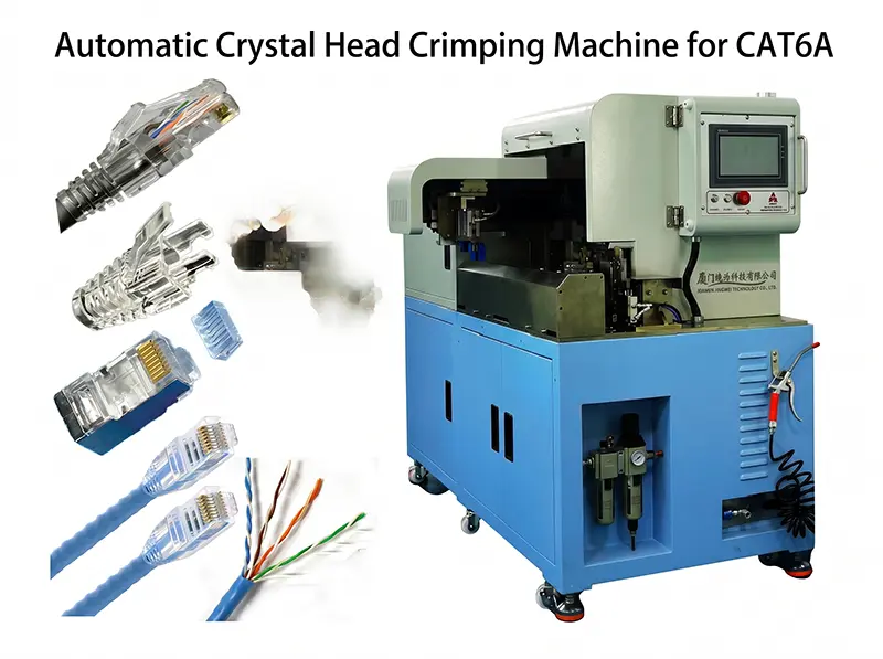 Automatic Crystal Head Crimping Machine WPM-CAT-6-A