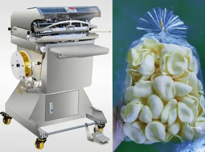 Pneumatic Fan-Shaped Bread Snack Bag Tying Machine JW-300 Thumb