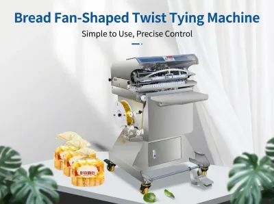 Pneumatic Fan-Shaped Bread Snack Bag Tying Machine JW-300