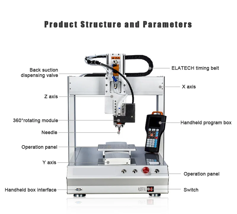 Automatic glue dispenser machine, Dispensing Machine, Plastisol Dispensing Robot, Uv Glue Dispenser