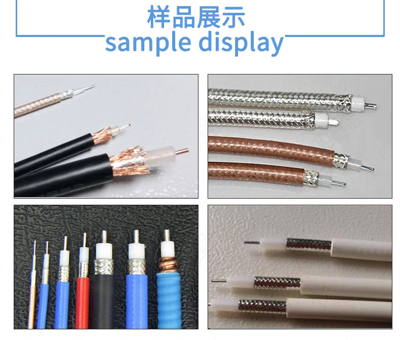sample display of Coaxial Cable Stripping Machine, Automatic Coaxial Cable Machine, Micro Coaxial Cable Stripping Machine, Coax Cable Stripping Machine, Coaxial Wire Stripper Machine, Wire Stripper, Coaxial Wire Stripping Machine, Coaxial Stripping Machine, Wire Stripper Machine
