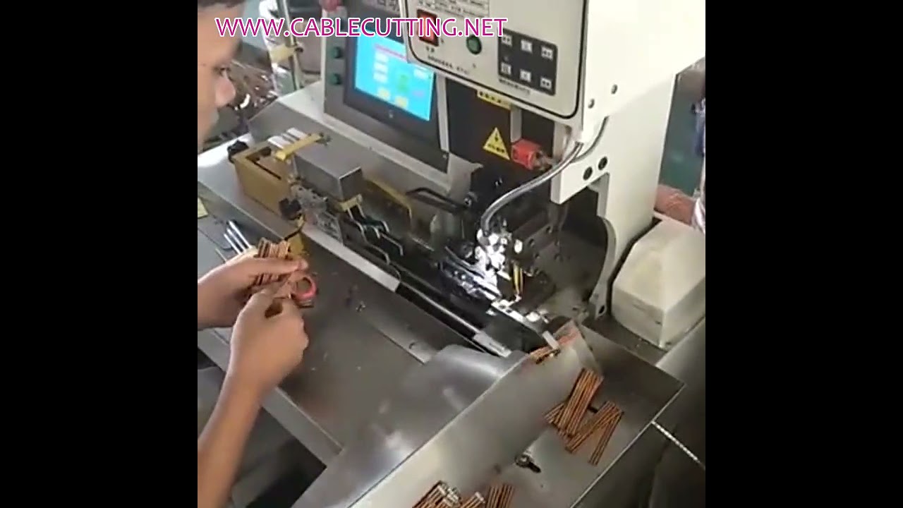 Multiple Lines Crimping Machine, Multiple Lines Stripping and Crimping, Automated Cable Crimping Machine