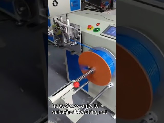 Πλήρως Αυτόματη Μηχανή Περιέλιξης, Κοπής και Δέσμευσης Καλωδίων με Μέτρηση Μήκους