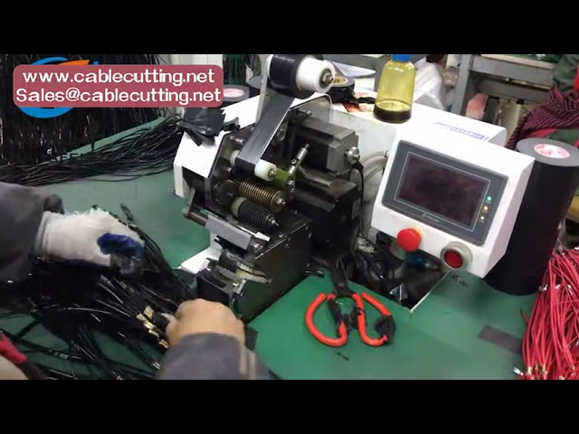Braided Ropes Tape Wrapping and Cutting Machine for Round Wire, Cable, Rope, and Tube
