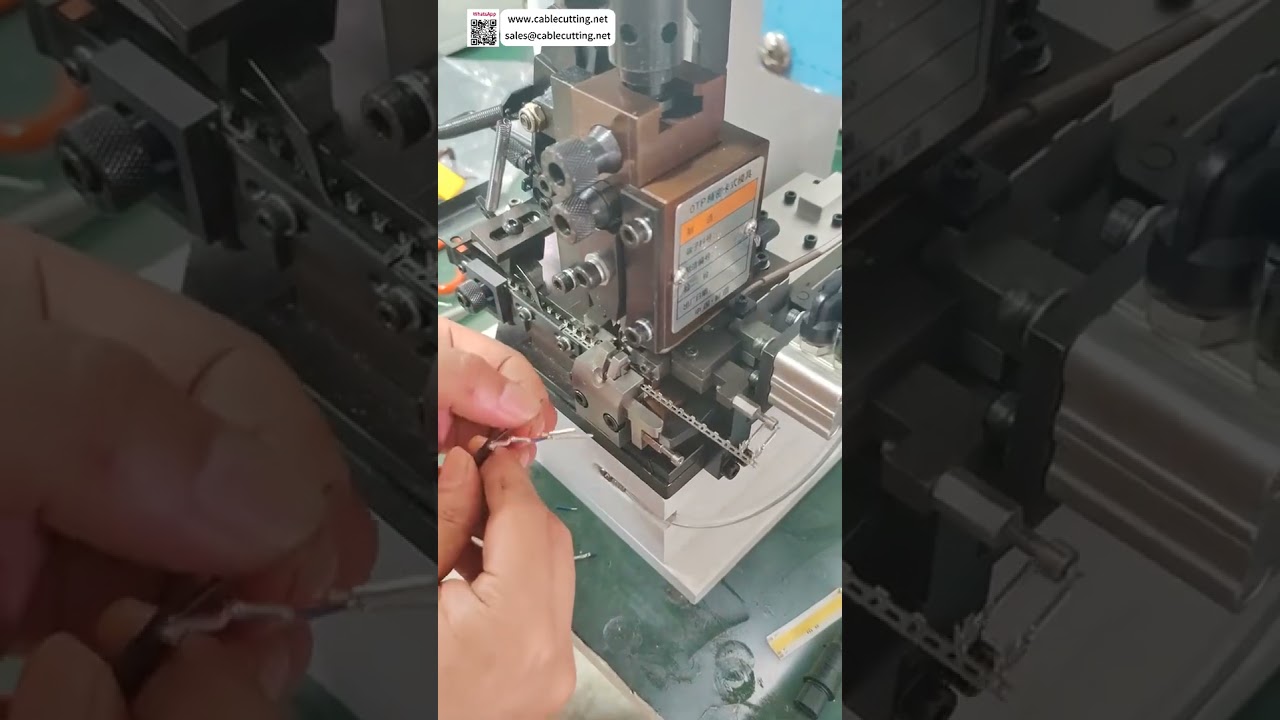 Wire Stripping & Terminal Crimping Machine  Single Core Cable High Speed Press Processing - Shorts