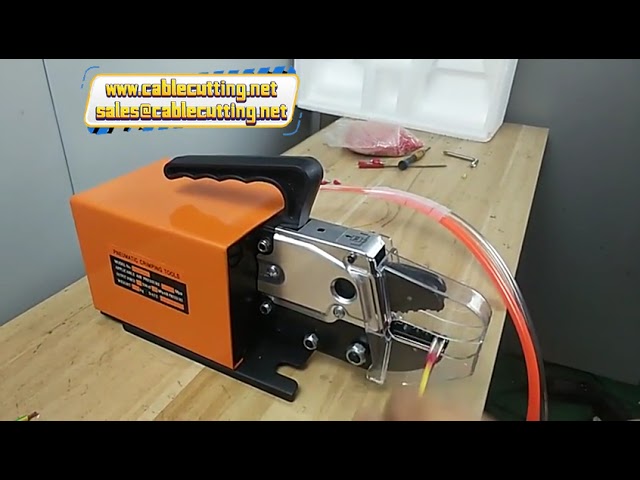 Pneumatic Tubular Terminal Crimping Machine - Industrial Terminal Crimping Tool & Pliers