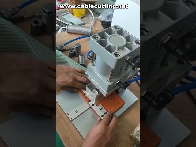 扁平排線壓接機｜排線端子壓著設備高效示範