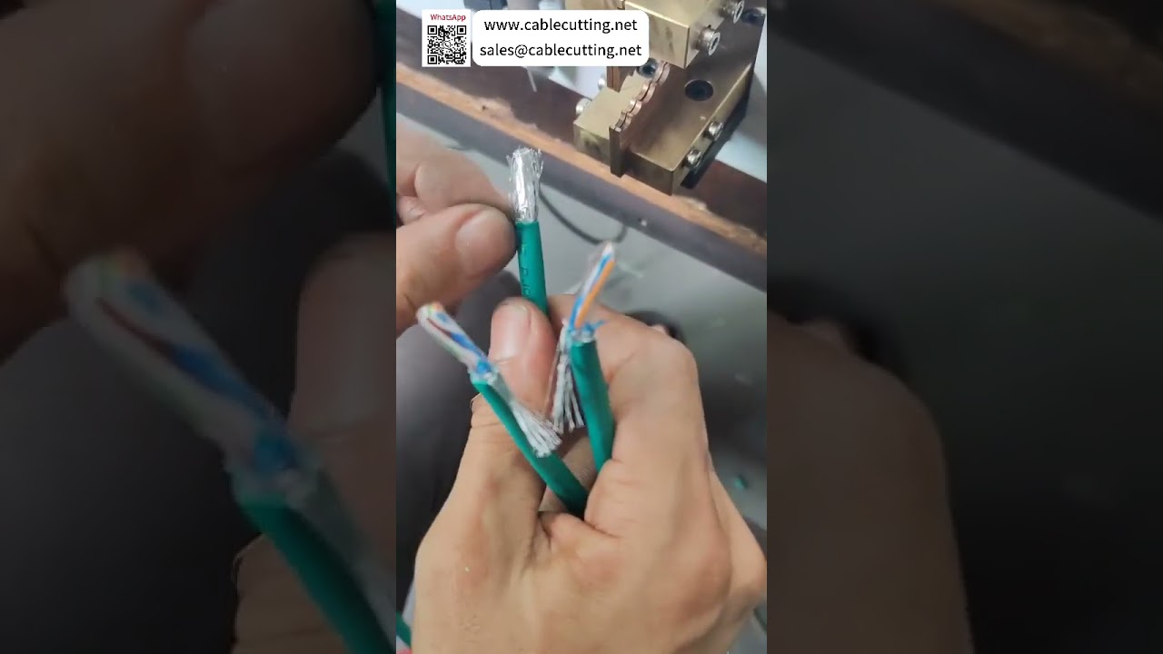 Metal Shielding Net Cutting Machine For Fast and Safe Cable Processing Without Core Damage - Shorts