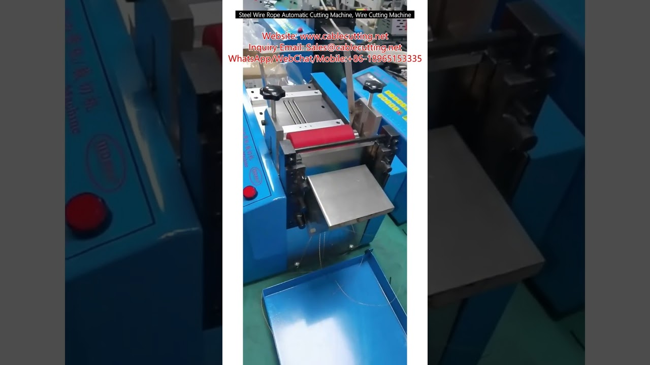 Steel Wire Rope Automatic Cutting Machine for Industrial Automation