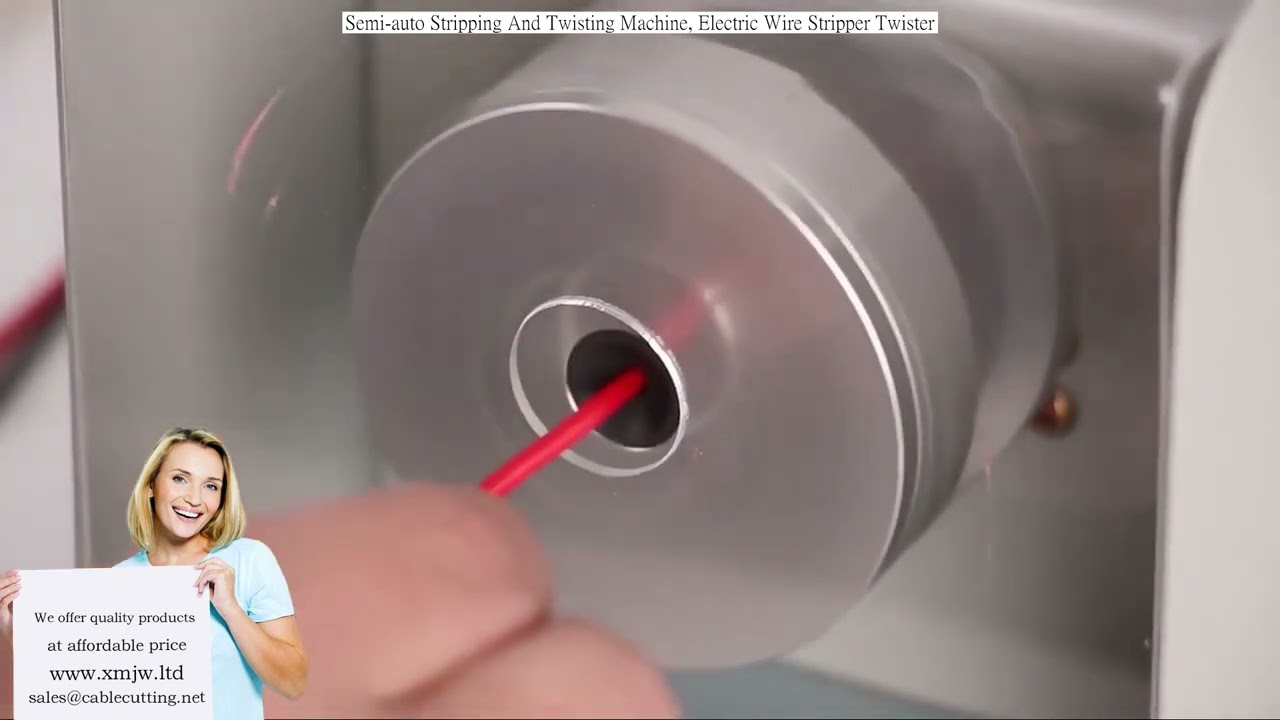 半自動剝線扭線機｜電動剝線扭線機｜高效電纜加工設備