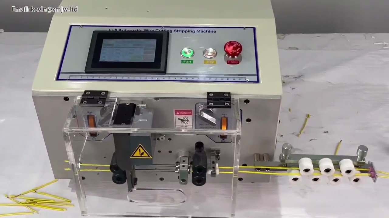 0 1 8 0mm2 Touch Screen Wire Stripping Machine Automatic Adjust Cable Peeling Cutting Cutter Strippe
