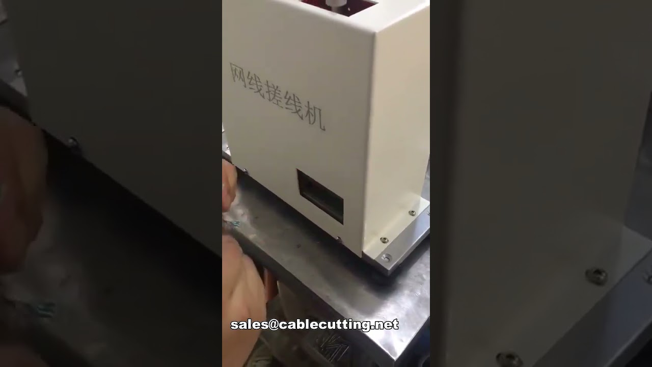 RJ-45 Ethernet Cable Straighten Machine | Automated Wire Processing