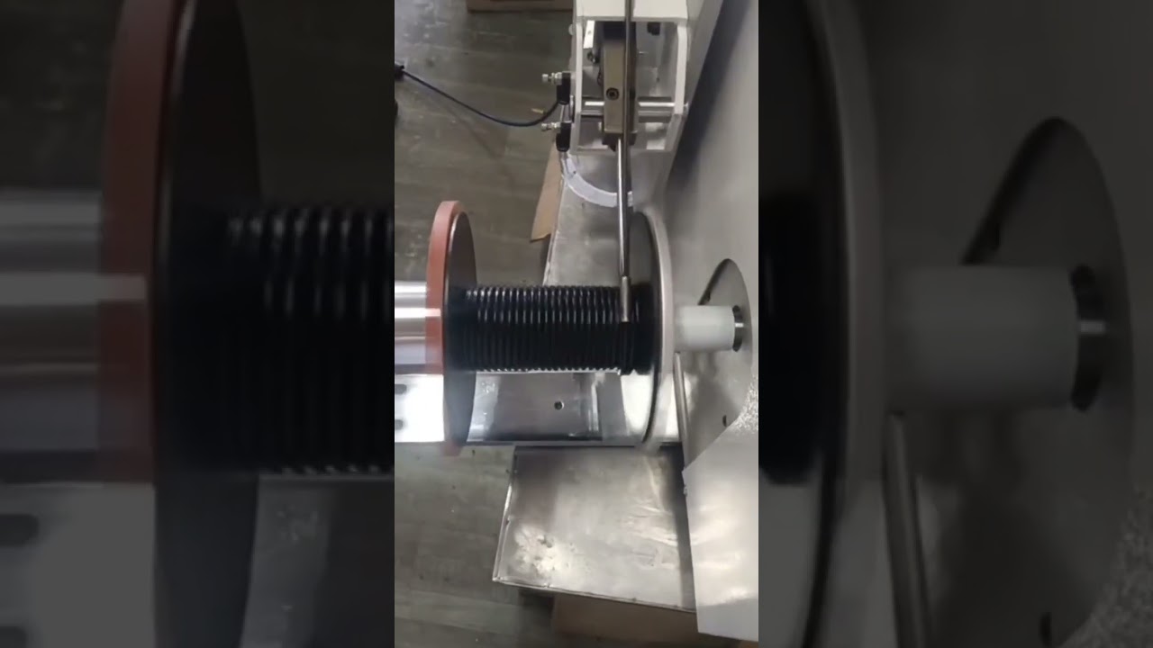 Rubber Strip Meter Counting, Traversing, Cutting & Coiling Machine