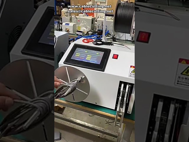 5-35mm 18-45mm 40-80mm Automatic Wire Coil Winding Machine Electric Digital Touch Screen Cable Binder