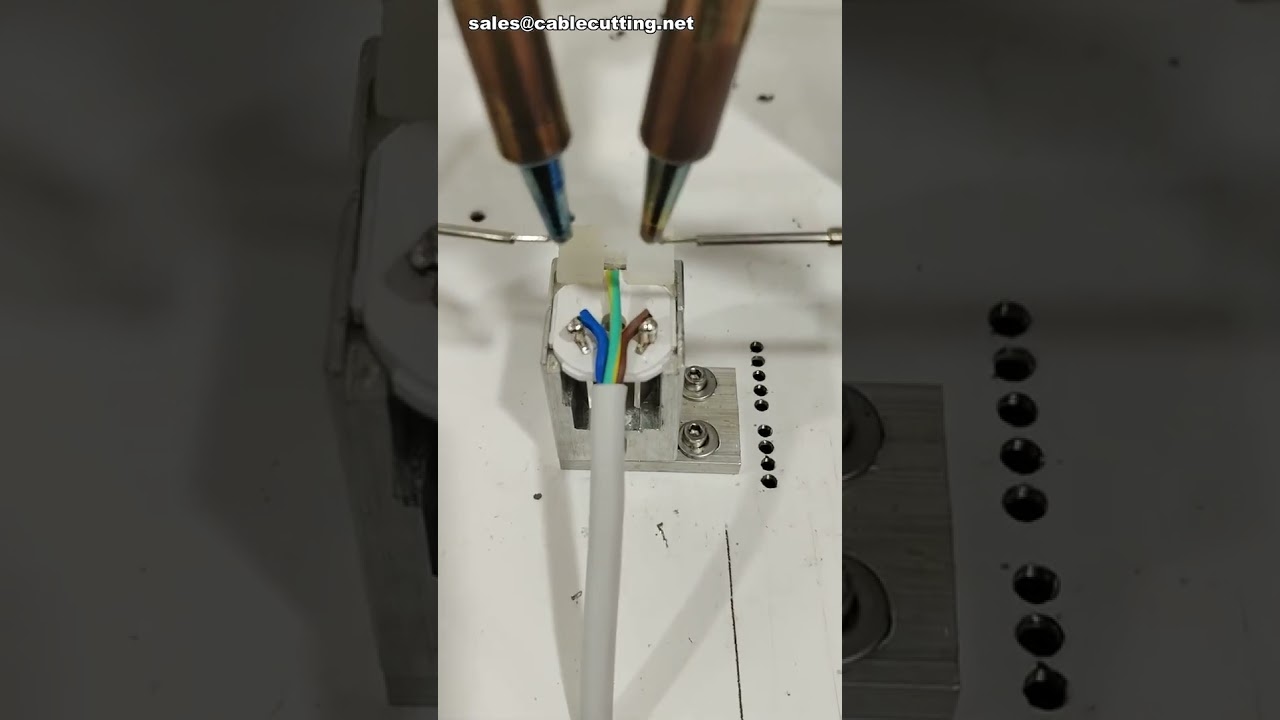 Dual Gun Soldering Machine for National Standard Plug Tinning Covers Exposed Wire #factory #machine