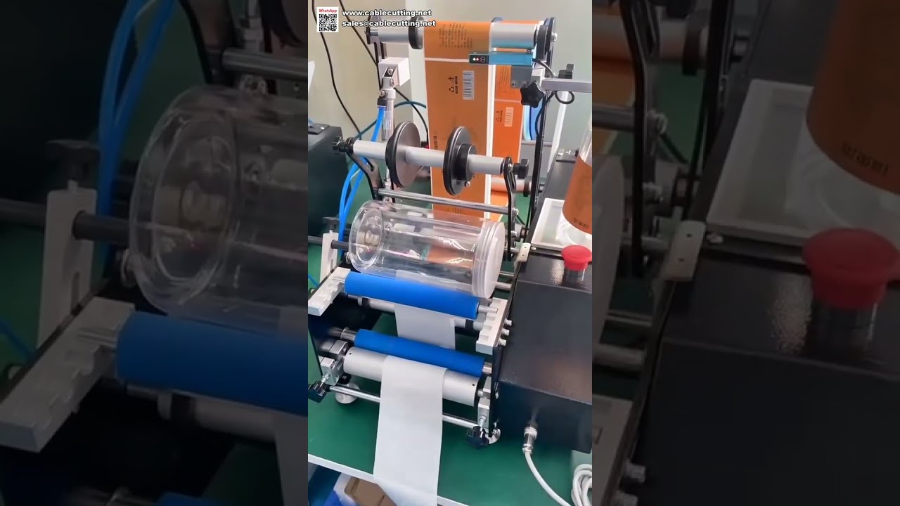 Tabletop Semi Automatic Round Bottle Labeling Machine for Small Production Jars and Cans