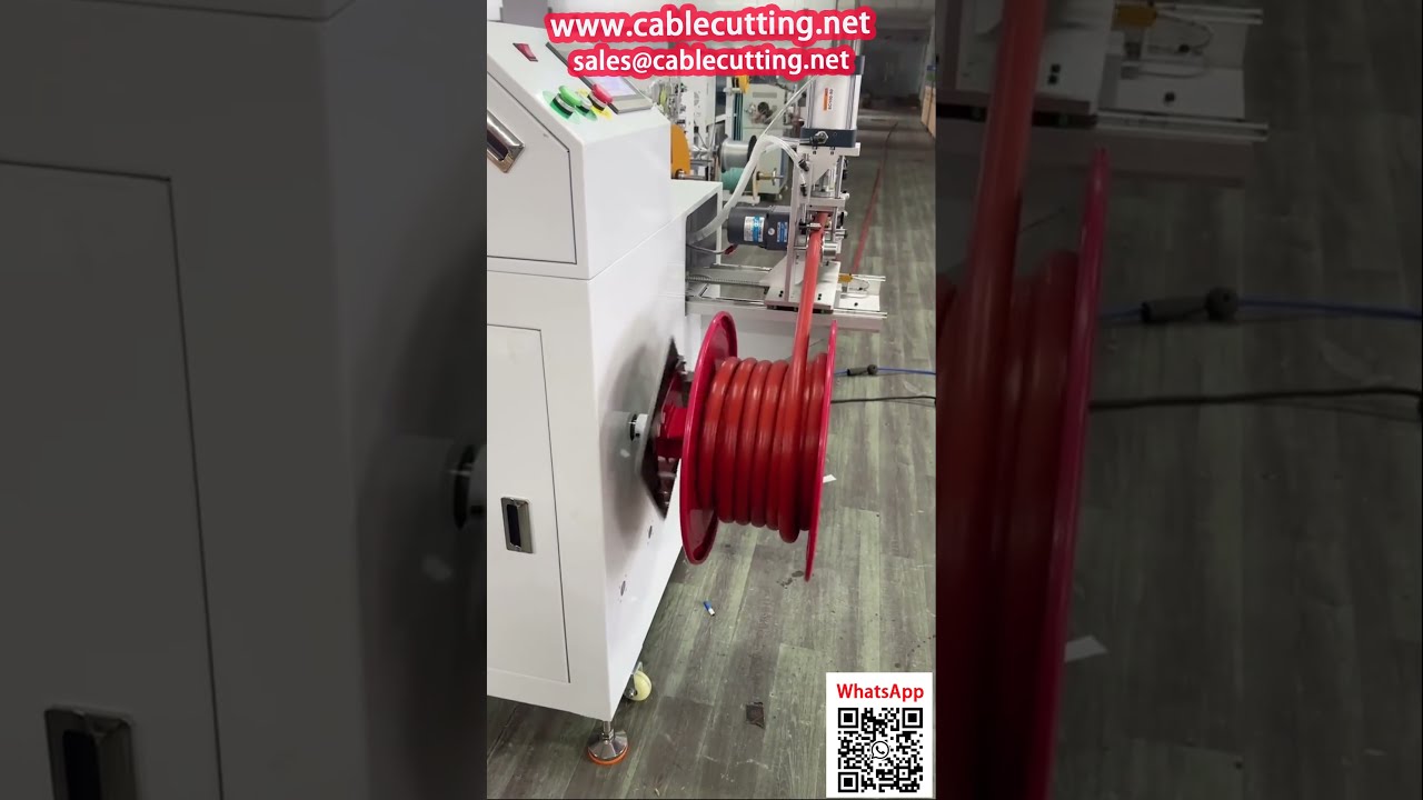消防ホース巻き取り機（メーターカウンター付き） – 効率的なリール包装を自動化