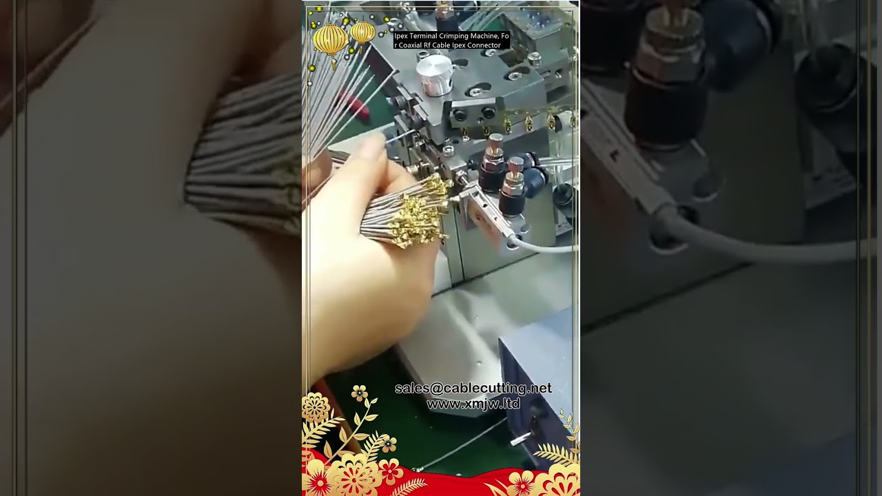 IPEX Terminal Crimping Machine for Coaxial RF Cable IPEX Connector