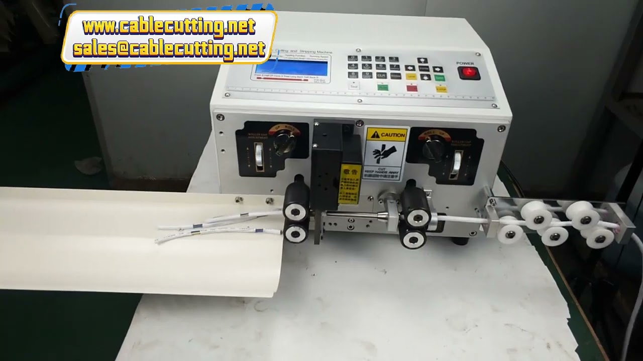 Multi-Core Cable Stripping Machine for Sheathed Wire - 3 Inner Conductor Crimping & Peeling