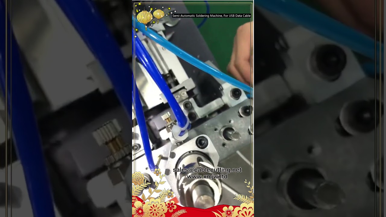 Semi-Automatic Soldering Machine for USB Data Cable Assembly