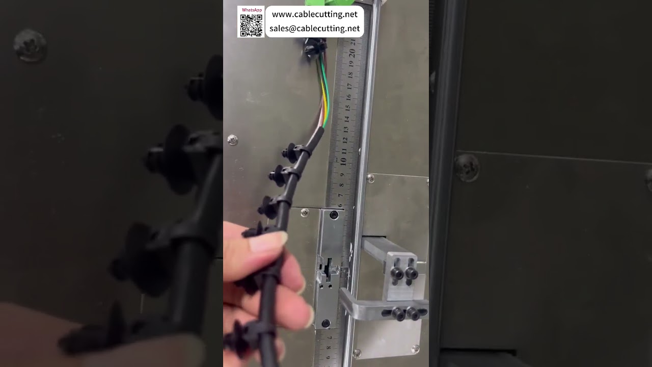 Special Shaped Cable Tie Machine Showing Tight Bundling and Flush Tail Cutting Output Works - Shorts