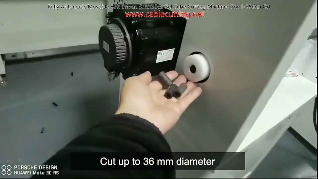 Fully Automatic Movable Belt Driven Soft Silica Gel Tube Cutting Machine, For 1 36mm Od