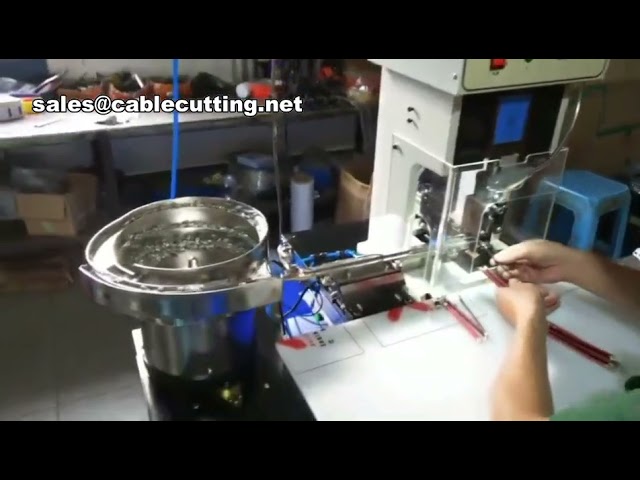 Vibrating Disk Crimping Machine for Single Terminal Wire Processing