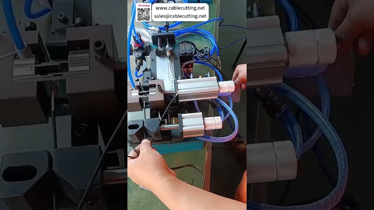 Pneumatic Wire Stripping Machine For Simultaneous Outer Sheath and Inner Core Cable Operations - Shorts