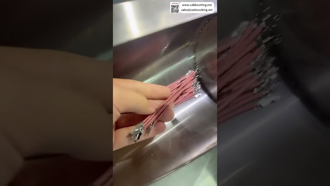 Reverse Strip Feed Terminal Crimping Silicone Wire Custom Operations Testing Output Systems - Shorts