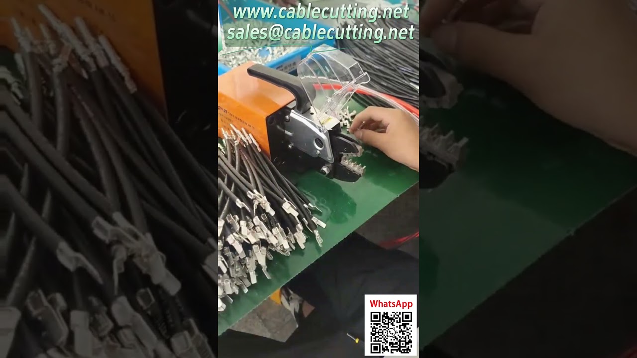 AM-10 エア式圧着工具【工場圧着実演】高精度ワイヤ終端加工
