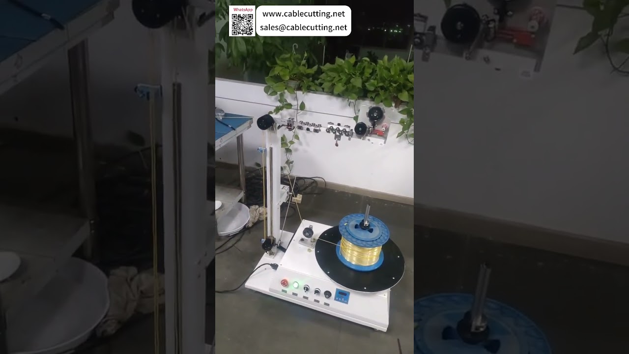 Smart Stepless Variable Speed Pay Off Machine For Spool and Loose Wires Under 4mm Operations - Shorts