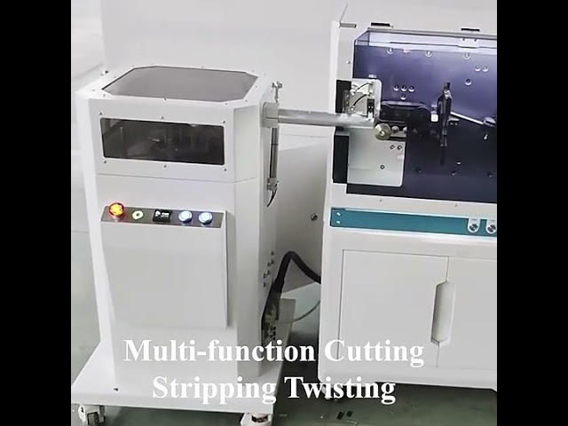 Multi-Core Cable Processing Machine - Cutting, Stripping, Twisting Wire Harness Equipment