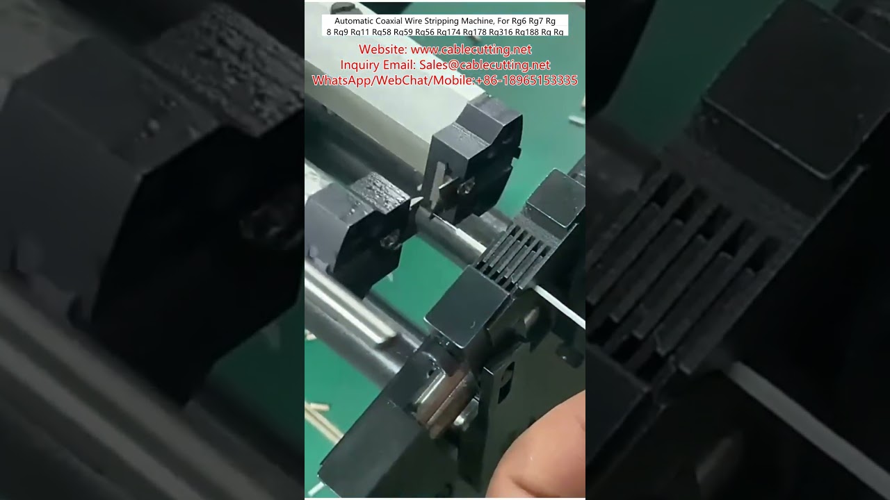 Automatic Coaxial Wire Stripping Machine for RG-6, RG-7, RG-8, RG-9, RG-11, RG-58, RG-59, RG-56, RG-174, RG-178, RG-316