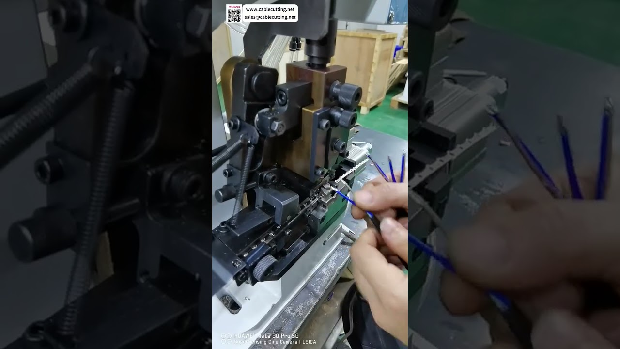 Dual Crimping Machine  Round Jacket 2 Core Cable Stripping & Dual Terminal Pressing Tool - Shorts