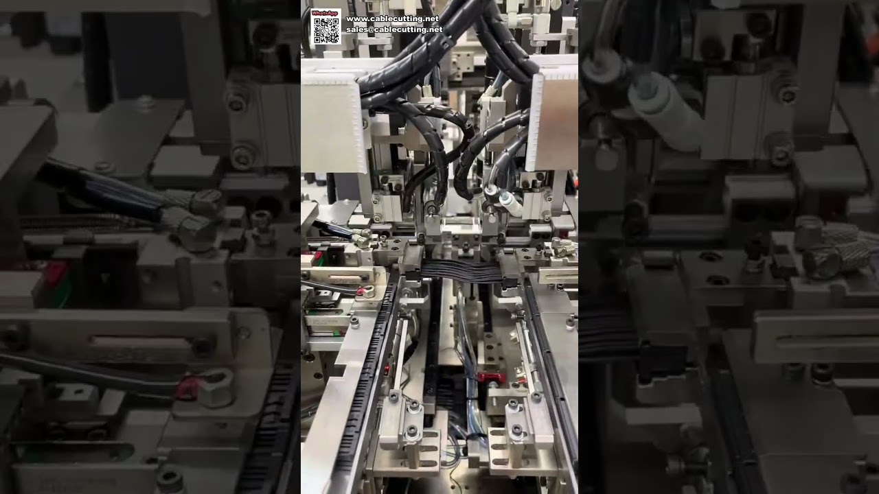 Automatic Double Head Terminal Crimping and Housing Insertion Machine for Multi Wires - Shorts