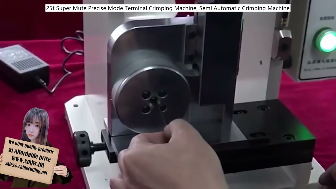 25-T Super Mute Precise Mode Terminal Crimping Machine, Semi-Automatic Crimping Machine