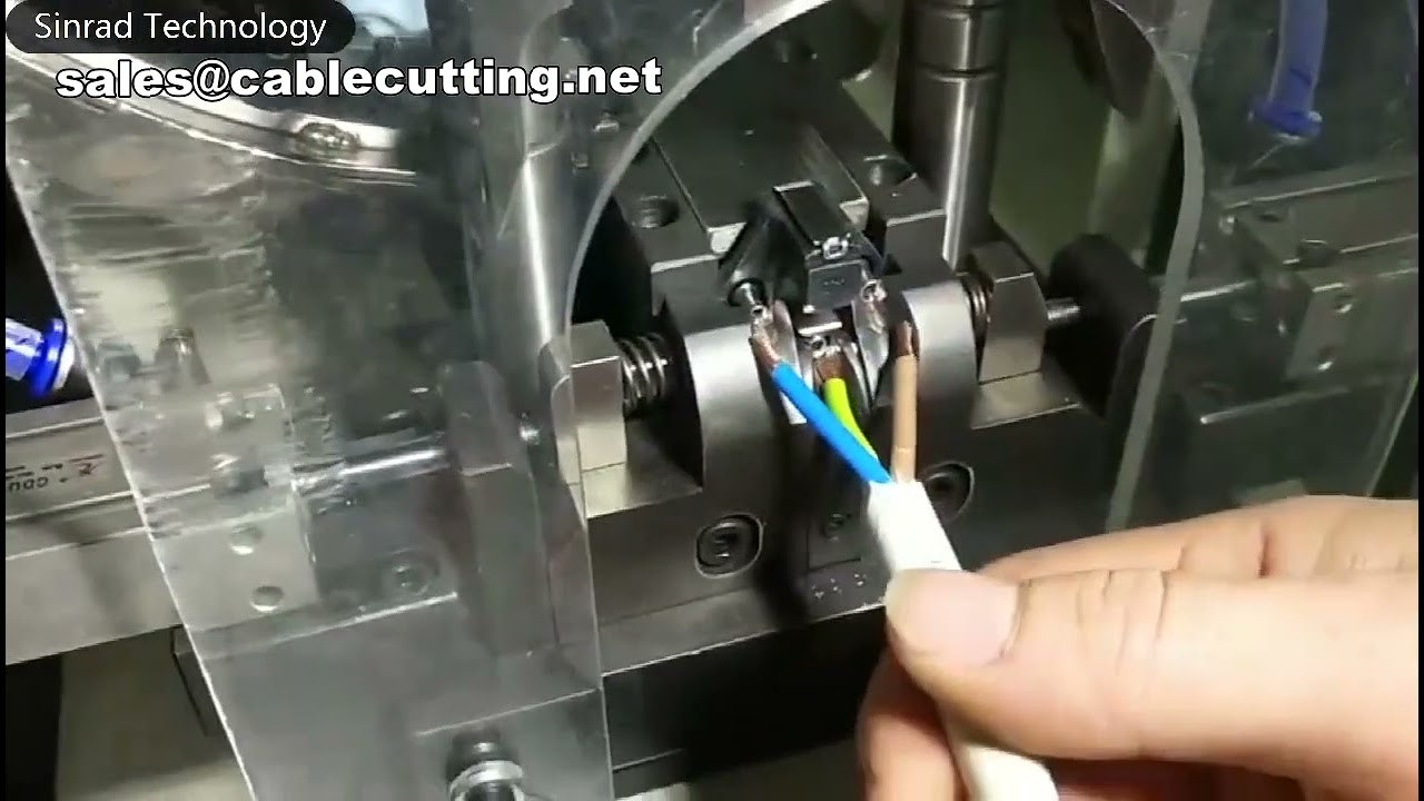 Automatic VDE Plug Insert Crimping Machine for Industrial Automation