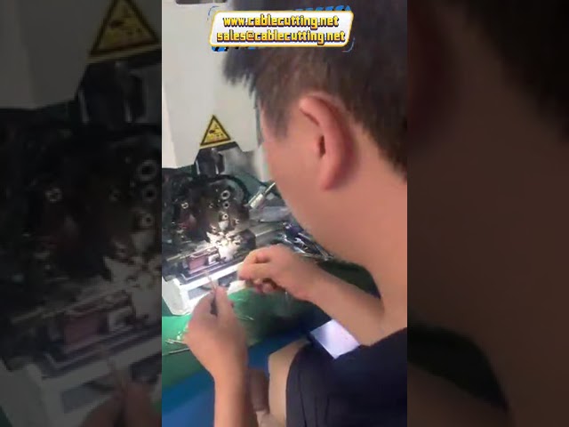 High-Precision Universal Cable Copper Wiring Harness Terminal Crimp Making Machine