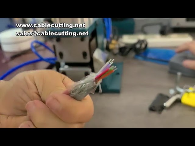 Hot Stripping and Cutting Machine | High-Temperature Braided Mesh Wire Processing