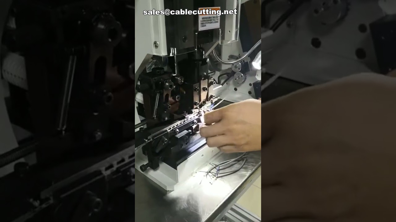 Automatic Cable Stripper and Crimper Machine for Industrial Wire Processing