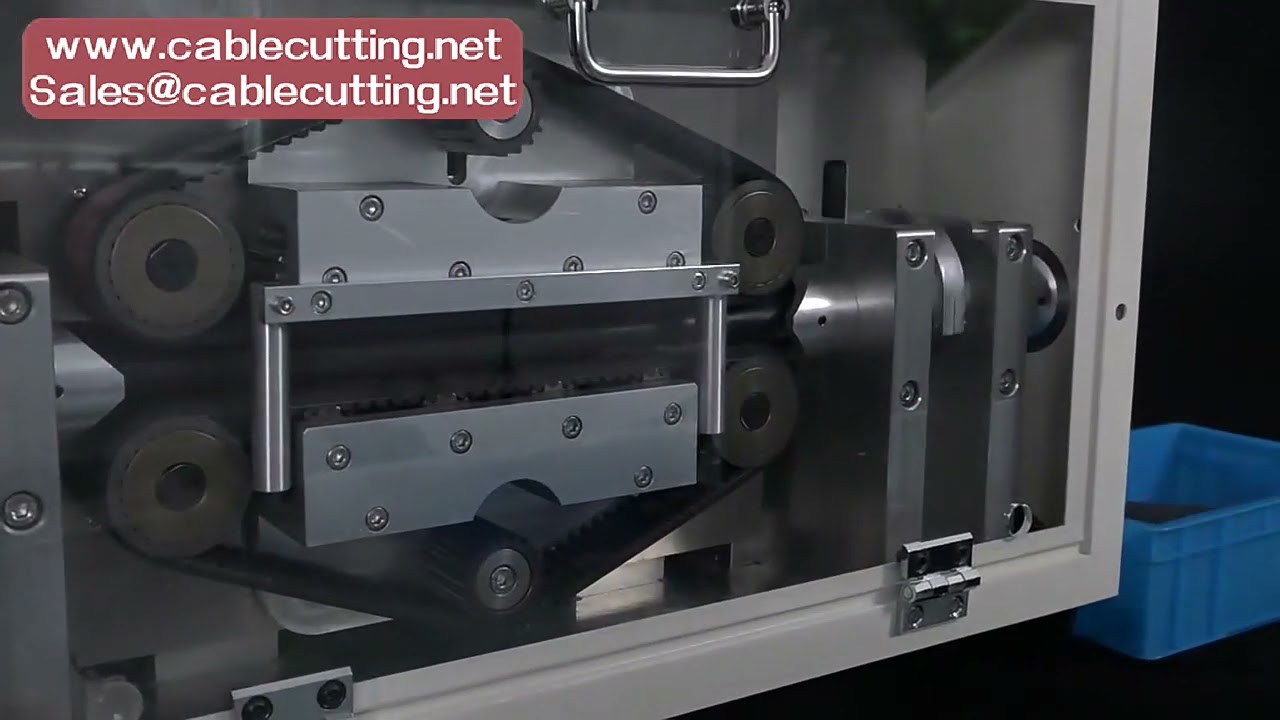 335 Automatic Pipe Cutting Machine, Belt Drive, 6 Wheels, 100 Wire Tube Sleeving for Wire & Cable
