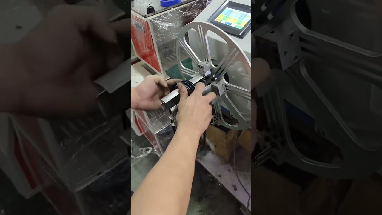 全自动绕线扎线机 带首尾固定功能 #工厂 #机器