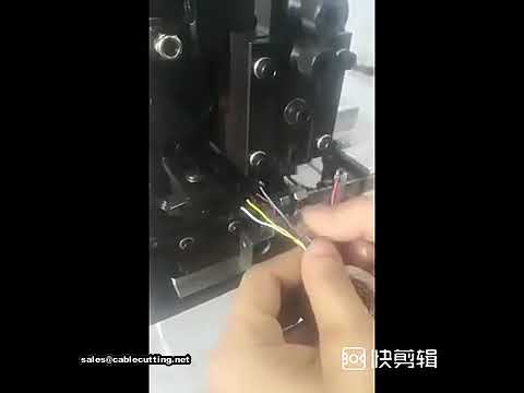 Automatic Single Core Wire Stripping and Terminal Crimping Machine