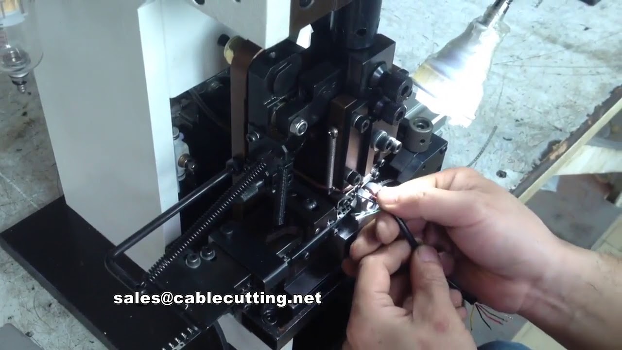 半自動電線剝線壓接機｜端子壓接機高效作業展示