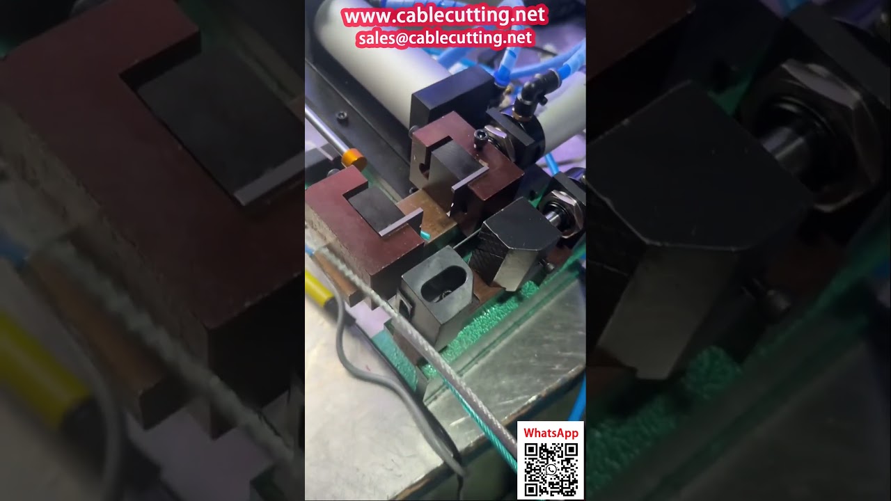 スチールワイヤーロープPVC被覆剥離用空気圧ストリッピングマシン | 高性能ワイヤー加工機