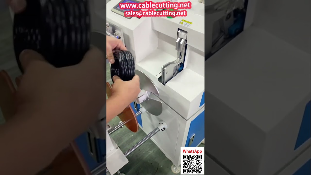 パッチコード巻き直し機（カウンター付き）大・小コイル対応